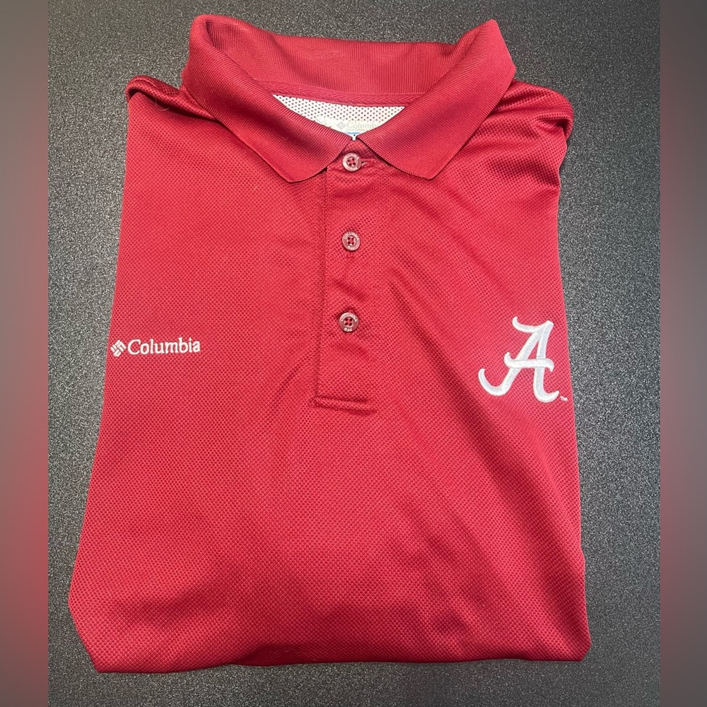 GUC - Columbia Alabama Crimson Tide Polo with Embroidered Logo; XL